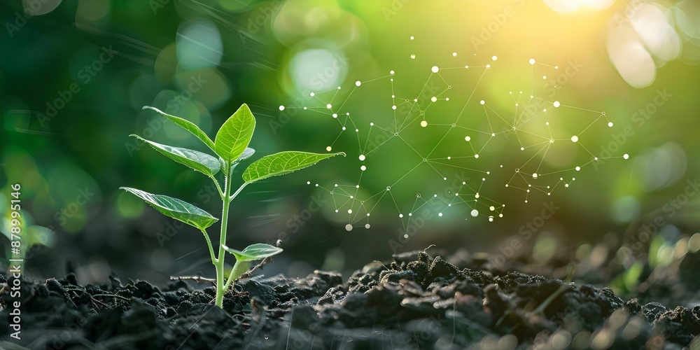 Focus on ecofriendly operations sustainability and reducing environmental impact through digital transformation. Concept Sustainable Operations, Environmental Impact Reduction Focus on ecofriendly operations sustainability and reducing environmental impact through digital transformation. Concept Sustainable Operations, Environmental Impact Reduction