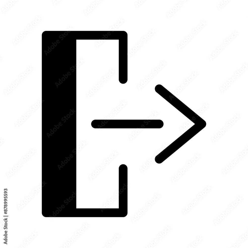 Exit Icon Vector Symbol Design Illustration Exit Icon Vector Symbol Design Illustration