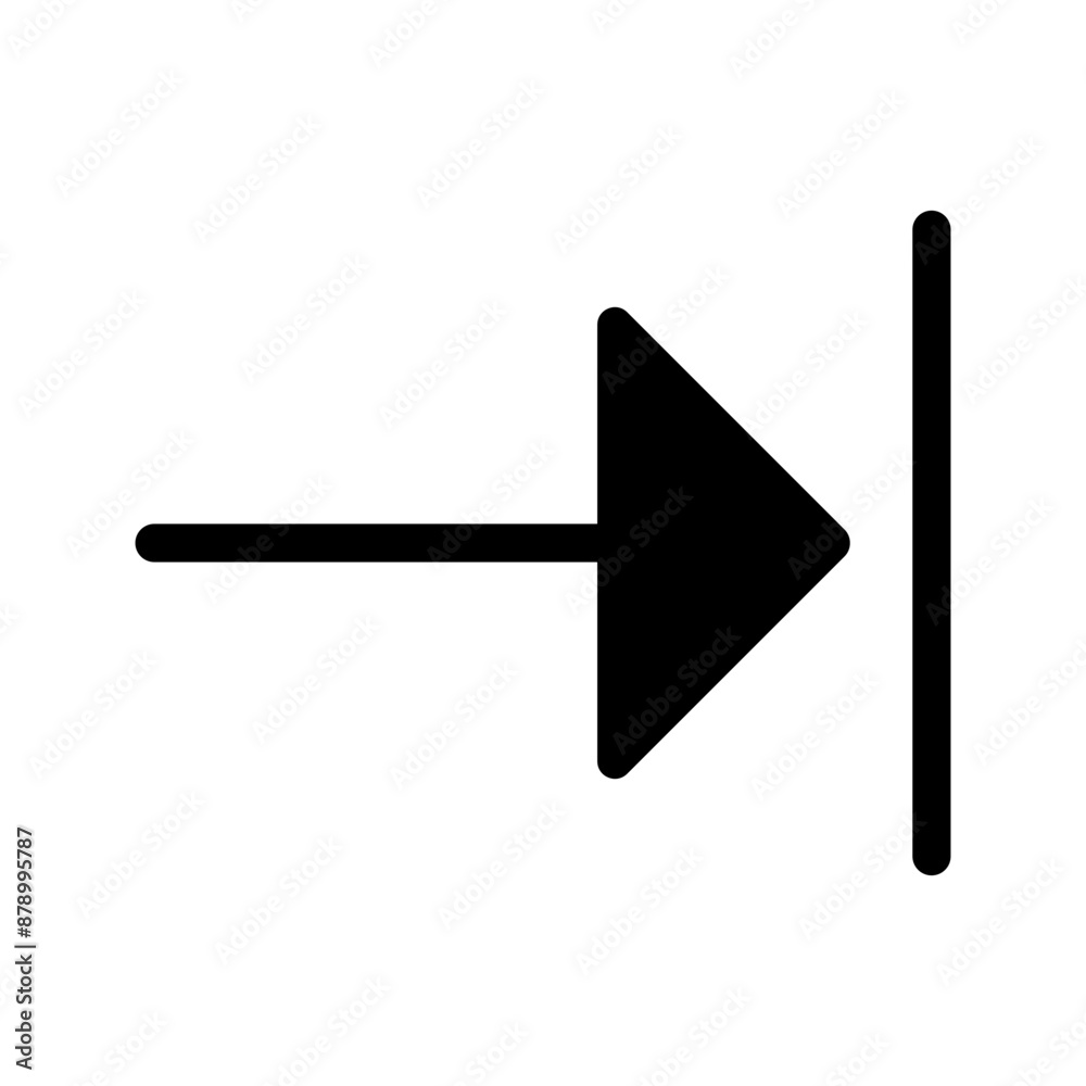 Right Arrow Icon Vector Symbol Design Illustration Right Arrow Icon Vector Symbol Design Illustration