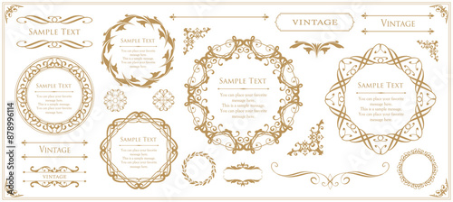 オシャレなフレームデザインセット