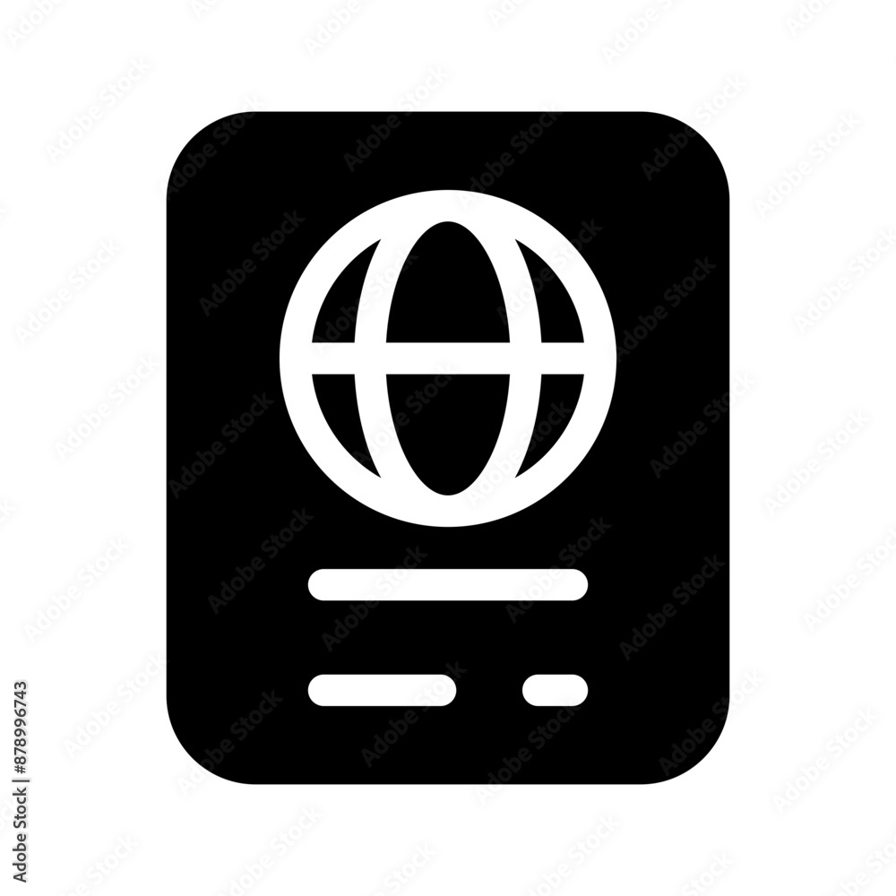 Passport Icon Vector Symbol Design Illustration Passport Icon Vector Symbol Design Illustration