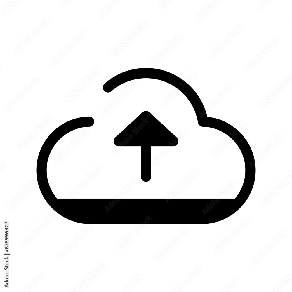 Cloud Upload Icon Vector Symbol Design Illustration Cloud Upload Icon Vector Symbol Design Illustration
