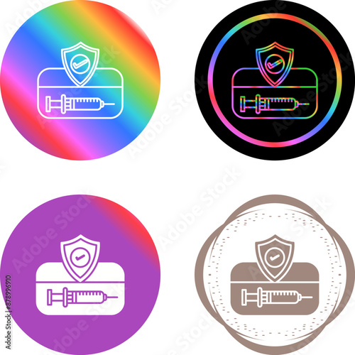 Vaccination Card Vector Icon