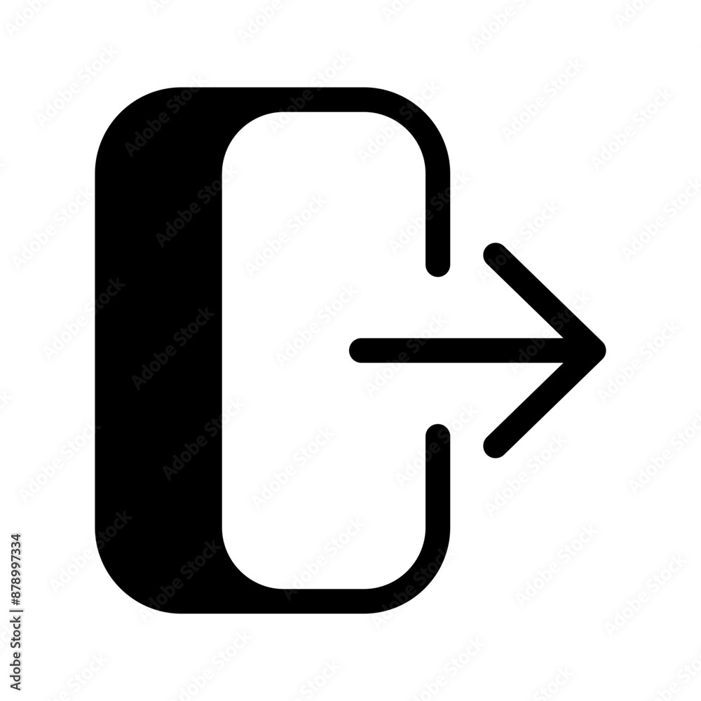 Log Out Icon Vector Symbol Design Illustration Log Out Icon Vector Symbol Design Illustration