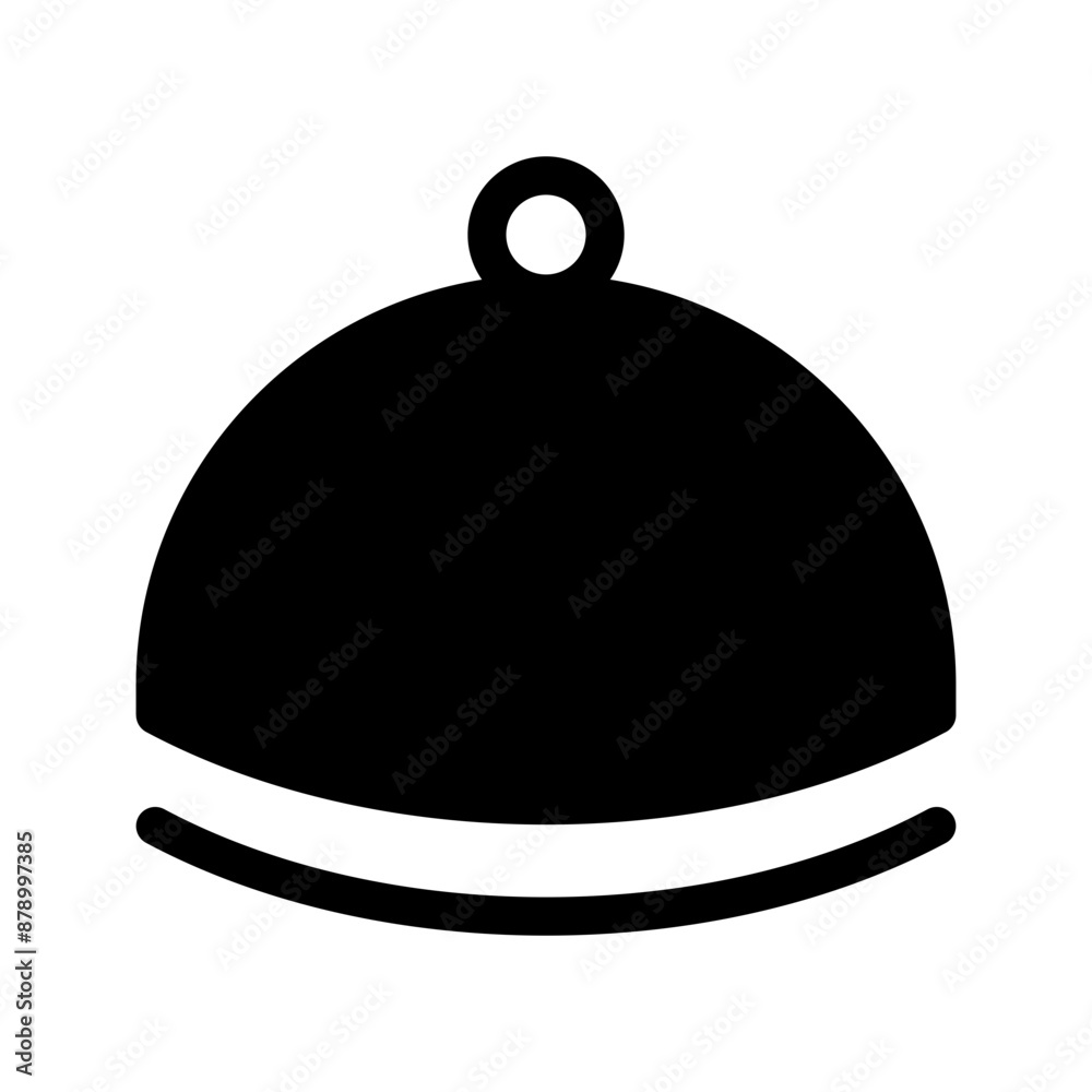 Fototapeta premium Dish Cover Icon Vector Symbol Design Illustration