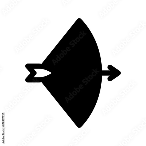 Bow And Arrow Icon Vector Symbol Design Illustration