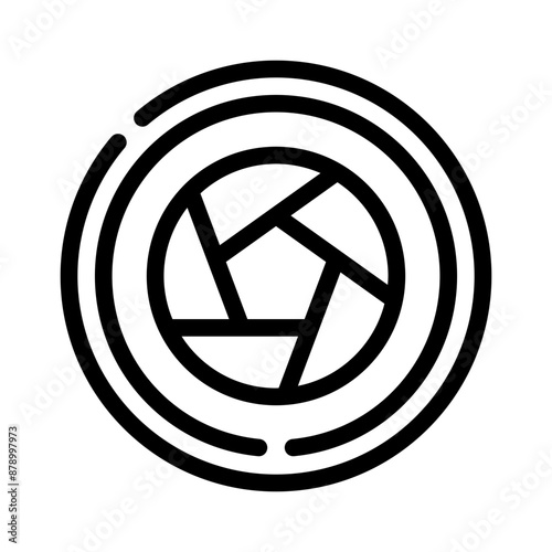 aperture line icon