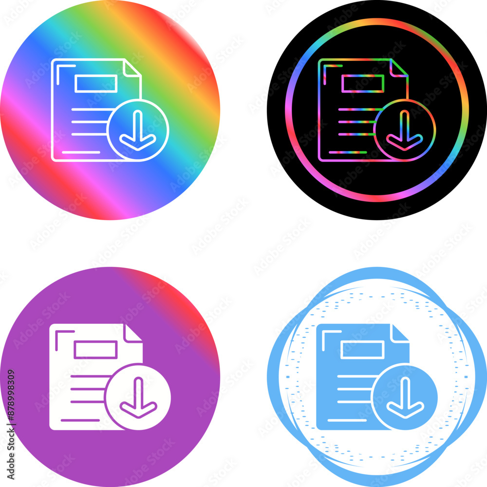 Download Vector Icon Download Vector Icon