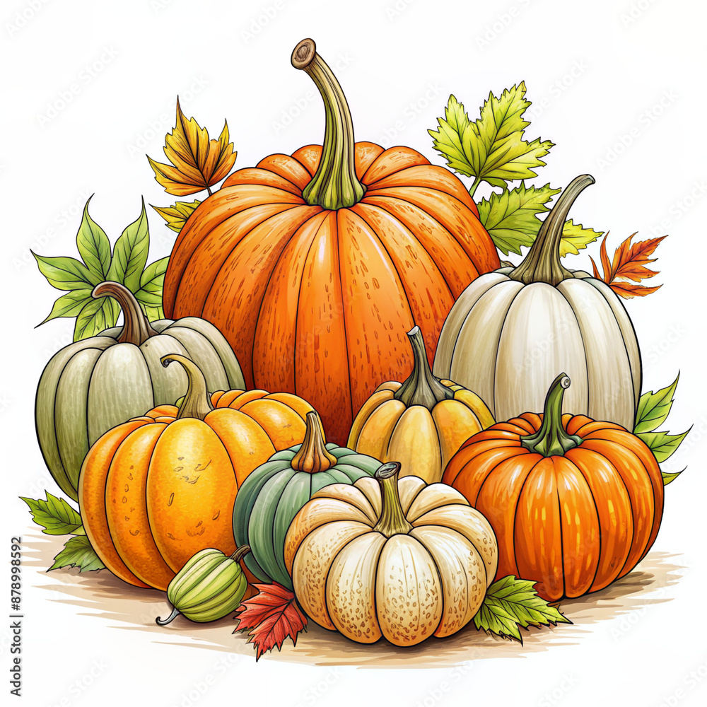 pumpkins on a field pumpkins on a field