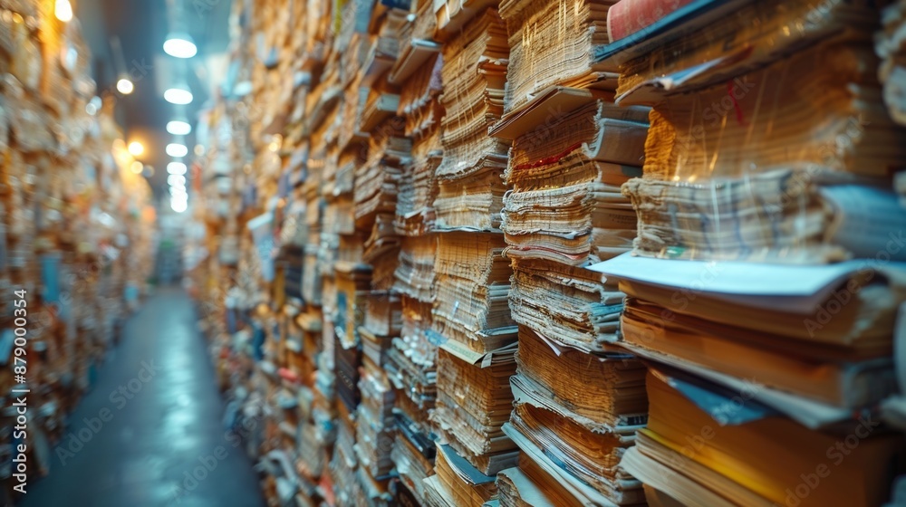 A stack of documents with varying heights, showing multiple files. A stack of documents with varying heights, showing multiple files.
