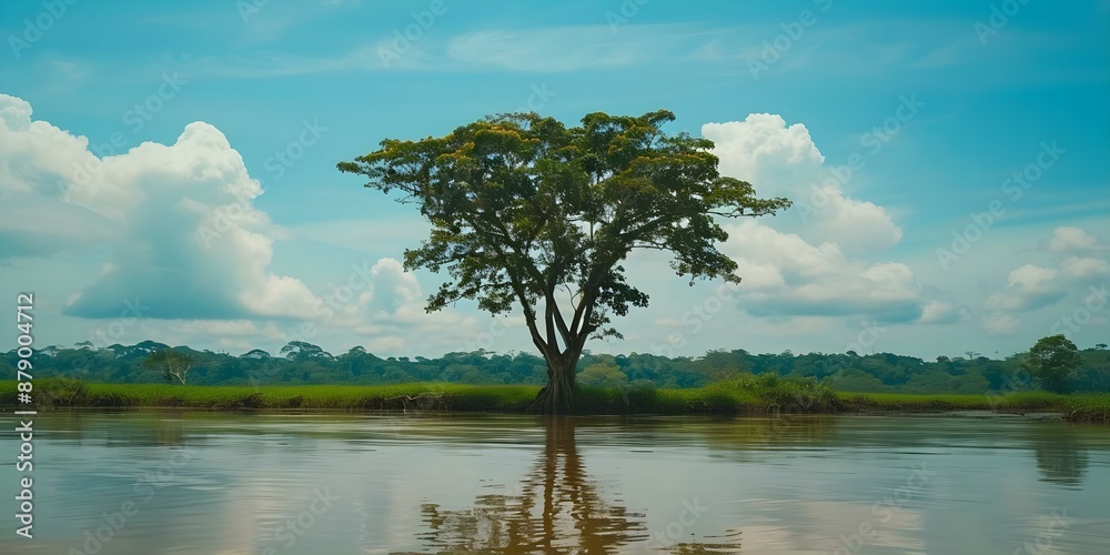 Exploring the Beauty of Amazon Rainforest A Perfect Destination for Ecotravel enthusiasts. Concept Ecotourism, Amazon Rainforest, Nature Photography, Conservation Efforts, Biodiversity Importance Exploring the Beauty of Amazon Rainforest A Perfect Destination for Ecotravel enthusiasts. Concept Ecotourism, Amazon Rainforest, Nature Photography, Conservation Efforts, Biodiversity Importance