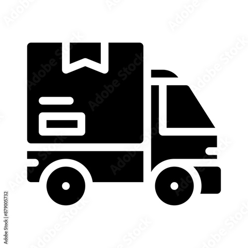 lorry glyph icon