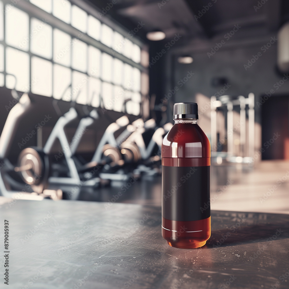 Sport and Fitness Plastic Bottle Mockup with Rugged Design on Gym Surface – Dynamic Packaging for Athletic and Active Lifestyle Products Sport and Fitness Plastic Bottle Mockup with Rugged Design on Gym Surface – Dynamic Packaging for Athletic and Active Lifestyle Products