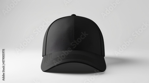 Baseball cap mockup on white background photo