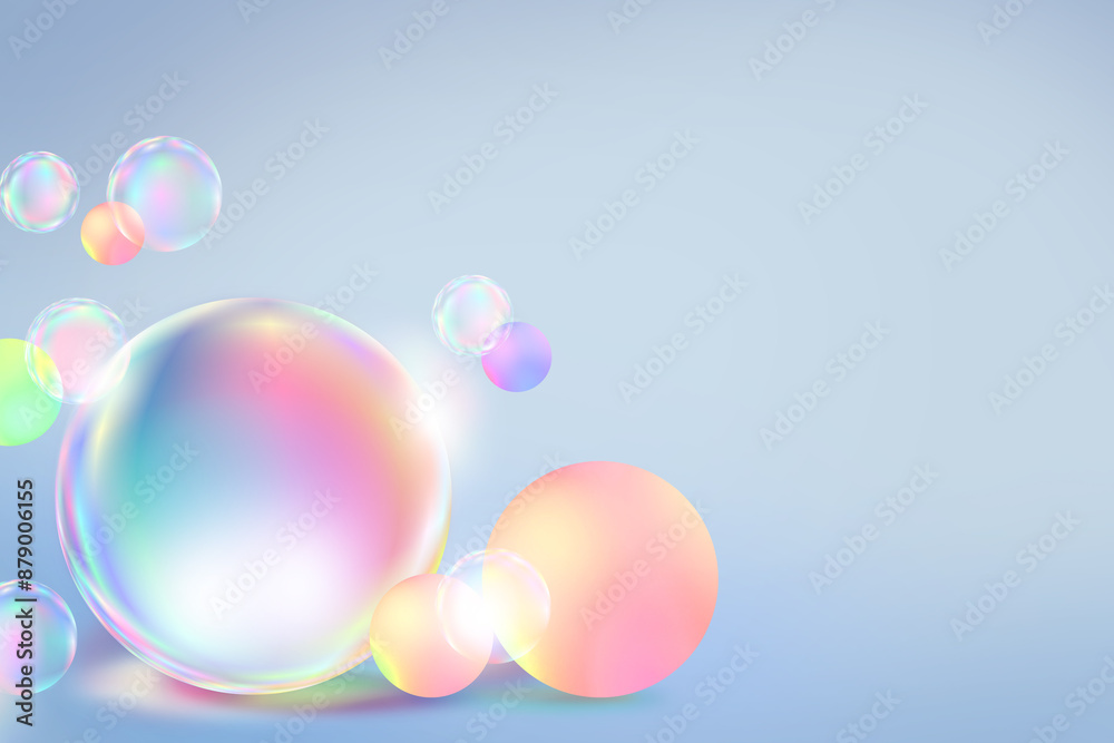 Beautiful crystal glass ball abstract bokeh with geometric circle soft light pastel on blue background for Graphic Business hitech technology digital design illustration web template backdrop bubbles Beautiful crystal glass ball abstract bokeh with geometric circle soft light pastel on blue background for Graphic Business hitech technology digital design illustration web template backdrop bubbles