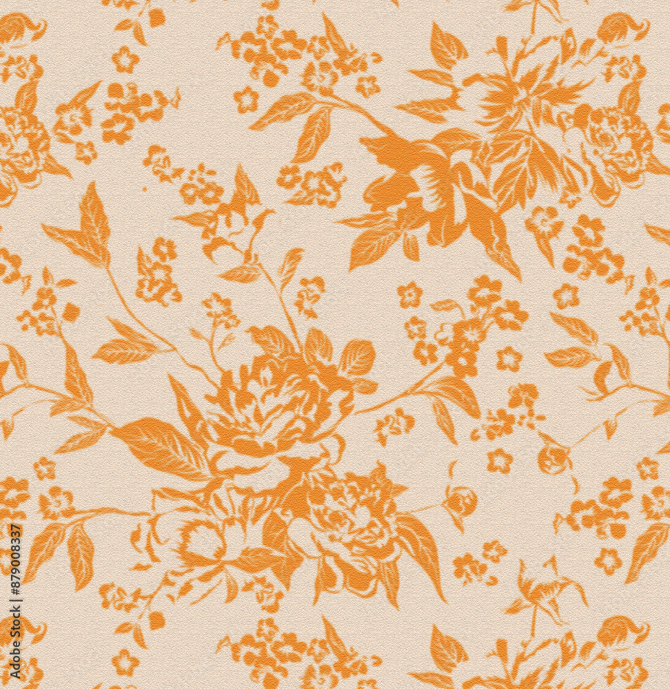 custom made wallpaper toronto digitalseamless pattern with leaves