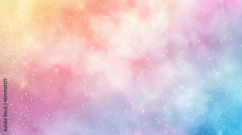 Abstract blurred pastel gradient background with eco friendly design space