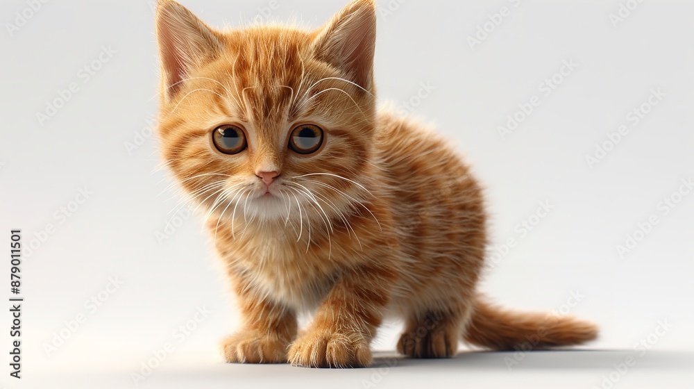 Obraz premium a cat sitting on a white surface