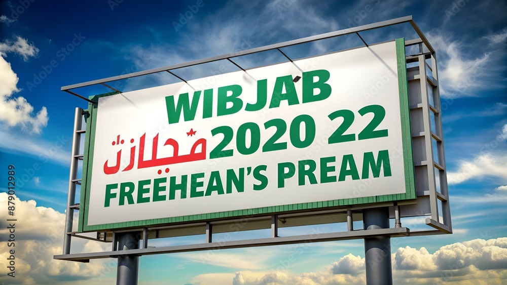 2022 hijab Protest Women's freedom in Iran, blank banner lettering, digital illustration
2022 hijab Protest Women's freedom in Iran, blank banner lettering, digital illustration