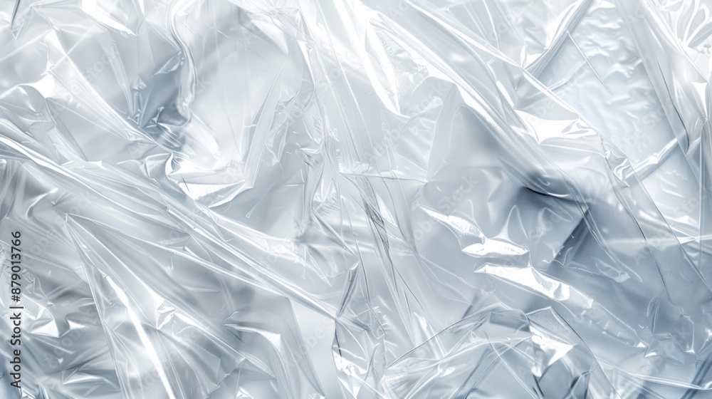 Plastic Wrap Creases and Folds white background. Plastic Wrap Creases and Folds white background.