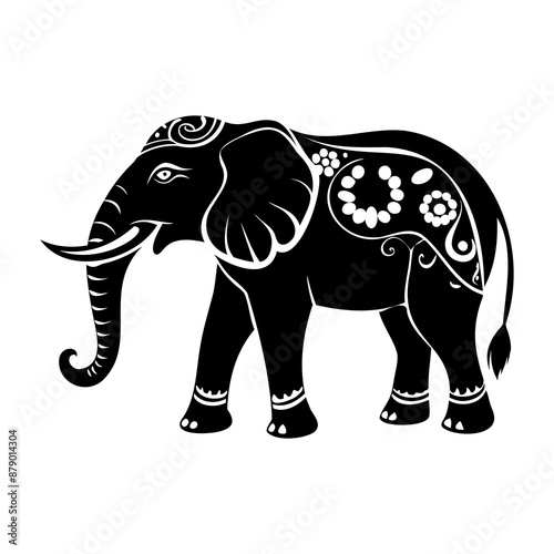 Elephant Ornament Silhouettes Collection photo