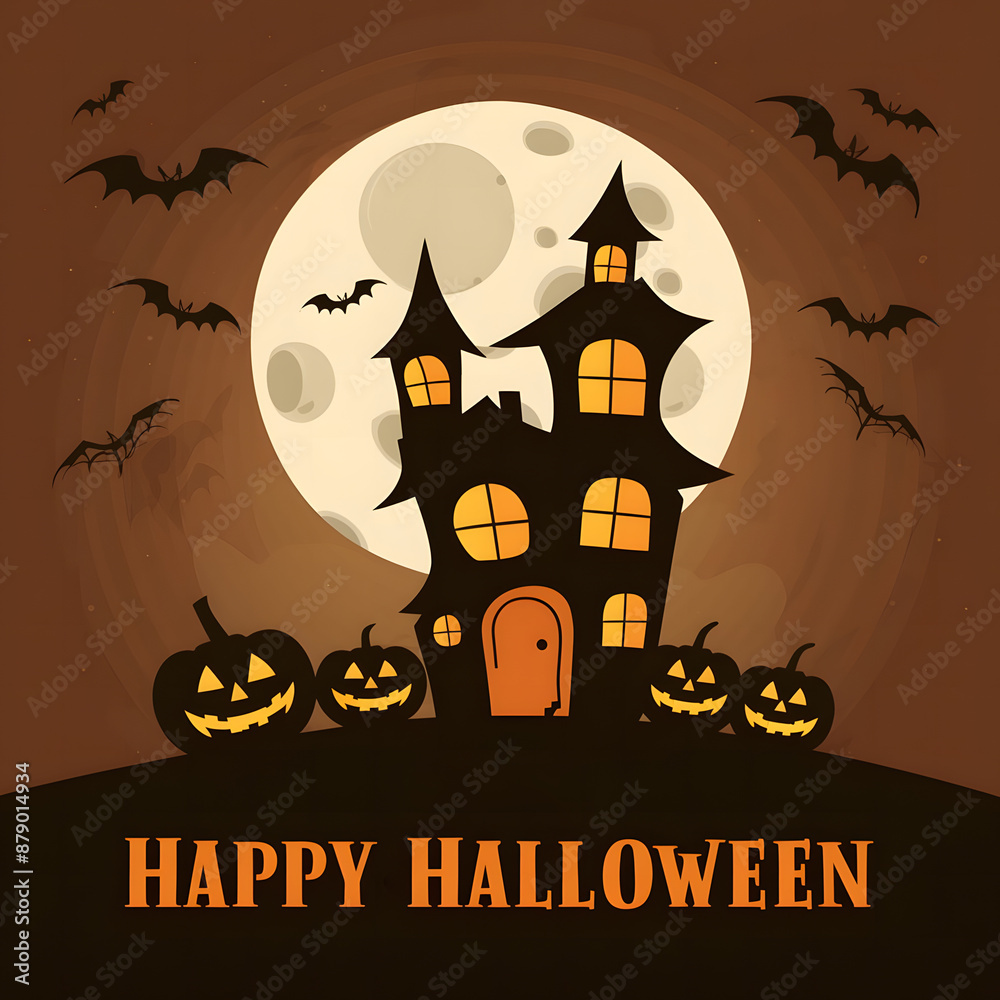 Happy Halloween background banner, Halloween template Happy Halloween background banner, Halloween template