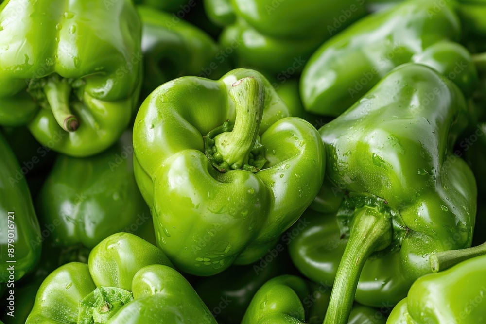 Green Peppers. Fresh Bell Peppers in Closeup. Capsicum Paprika Isolated on White Background Green Peppers. Fresh Bell Peppers in Closeup. Capsicum Paprika Isolated on White Background