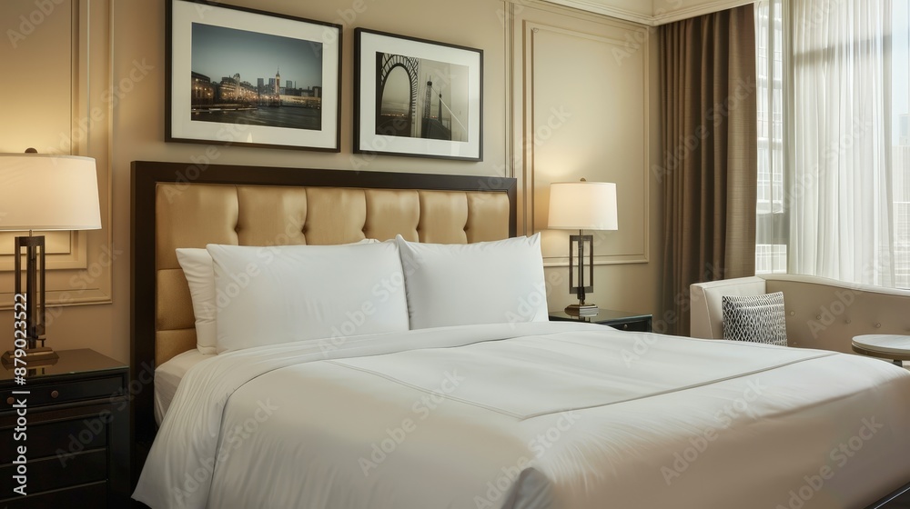 A welcoming guest room with a comfortable bed, fresh linens, and thoughtful touches, making visitors feel at home.
