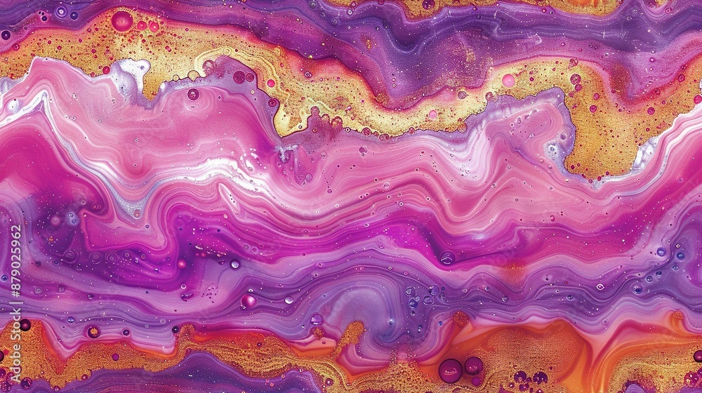 A painting depicting a flowing fluid A painting depicting a flowing fluid