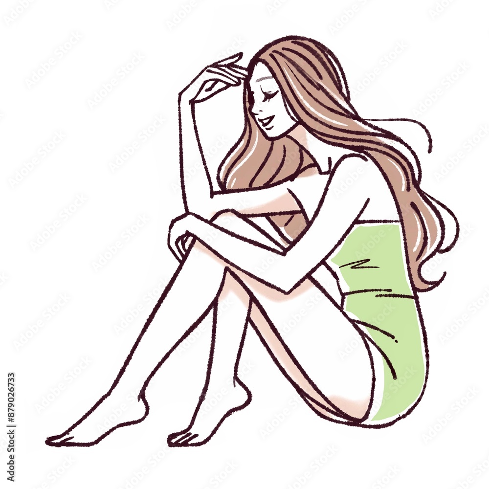 女性・女の子のイラスト素材 女性・女の子のイラスト素材