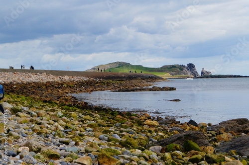 View of the Howth Harbor coast 