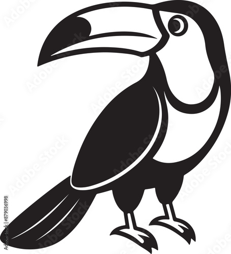 Toucan bard on with backgraound