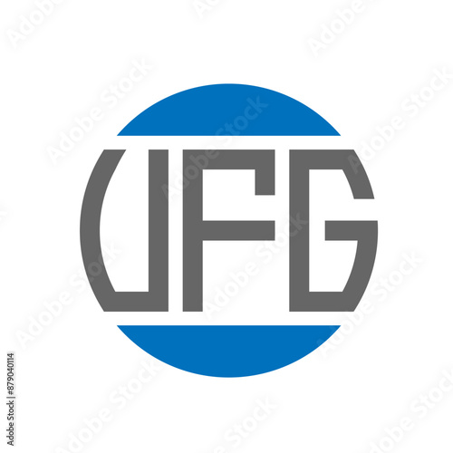 Foto UFG letter logo design on white background