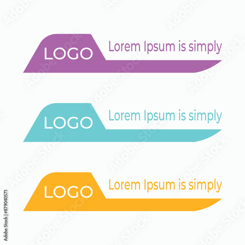 Free vector modern lower third banner design collection