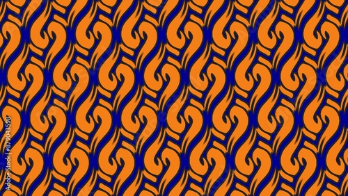Seamless pattern background design with motifs ornament decoration 