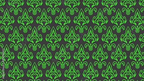 Seamless pattern background design with motifs ornament decoration 