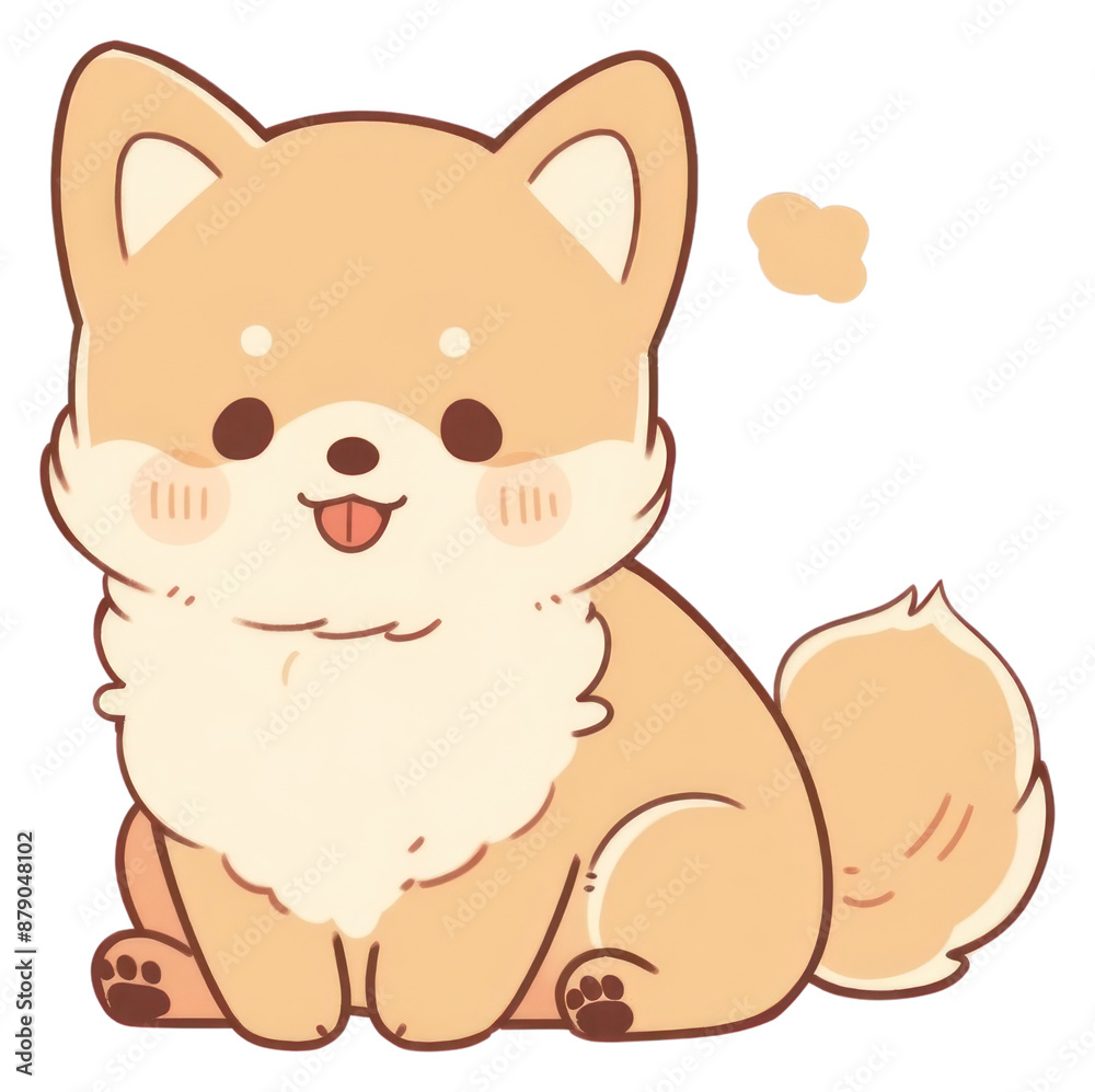 Fototapeta premium PNG Puppy mammal animal pomeranian.