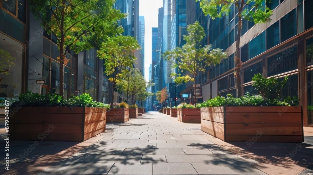 Fototapeta premium Empty Street in a City