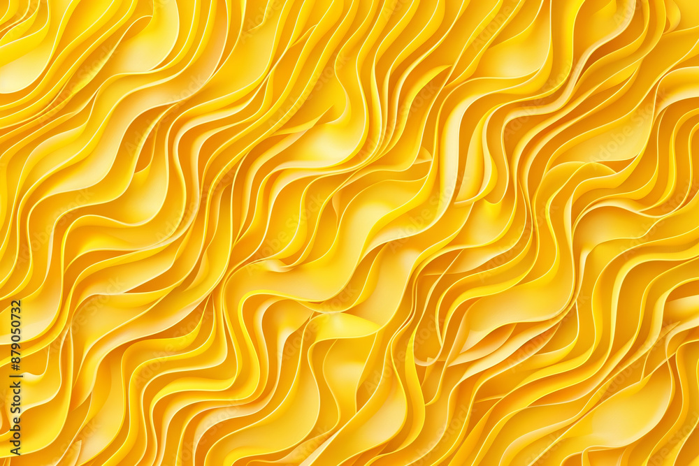 Fototapeta premium The yellow background has a wavy texture that resembles a wave