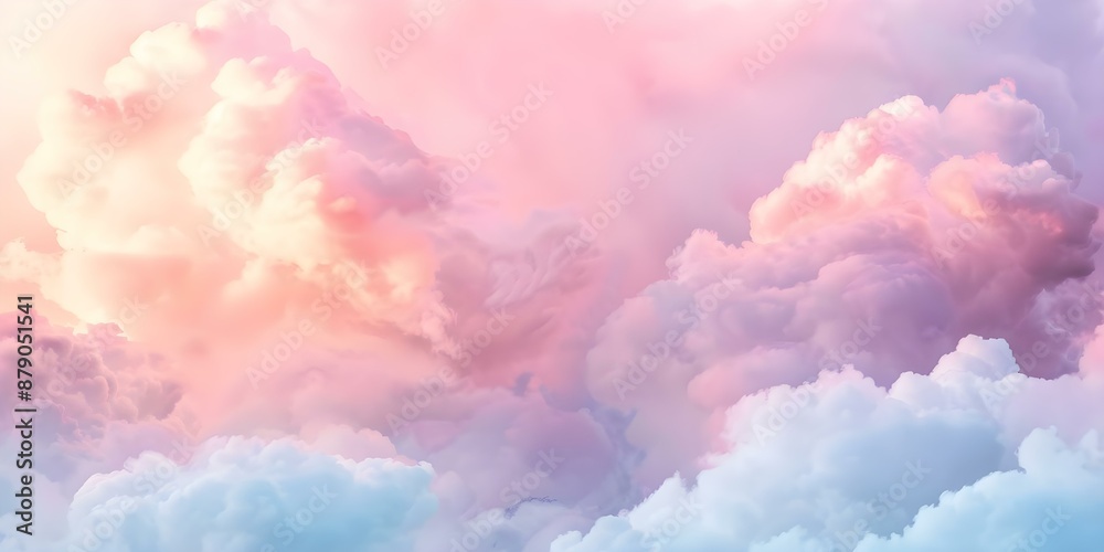 Watercolor Clouds in the Sky with Soft Light Evoking Sun or Sunset. Concept Watercolor Art, Clouds in the Sky, Soft Light Effect, Sun or Sunset Inspiration Watercolor Clouds in the Sky with Soft Light Evoking Sun or Sunset. Concept Watercolor Art, Clouds in the Sky, Soft Light Effect, Sun or Sunset Inspiration