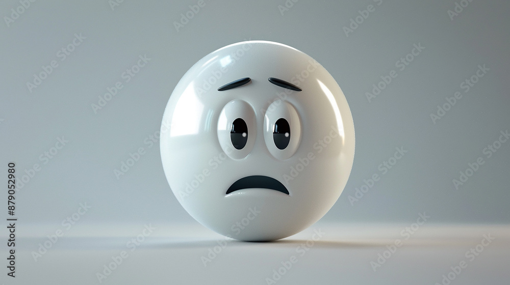 Fototapeta premium digital emoticon with expression 3d render