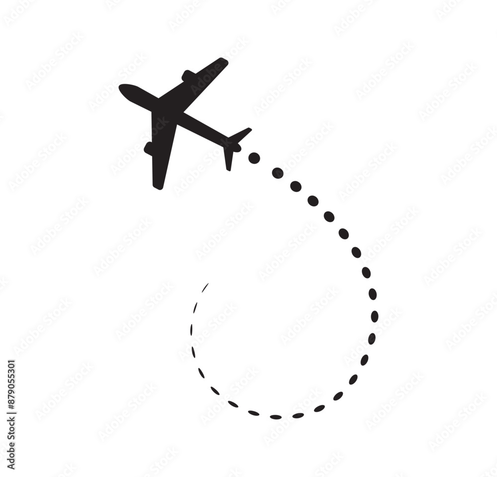 plane icon on white background plane icon on white background