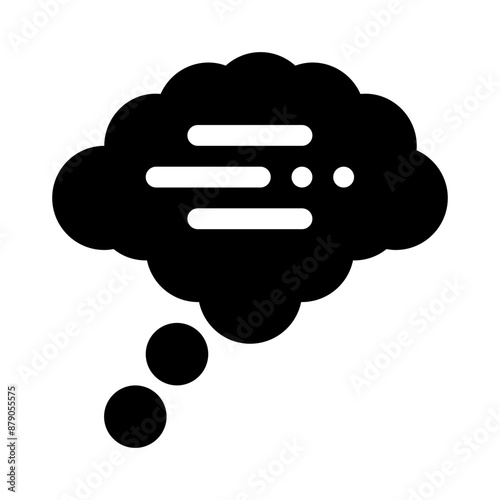 thought glyph icon