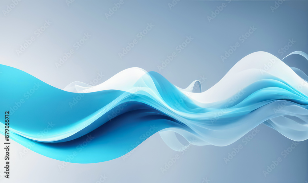 Fototapeta premium abstract wave modern tech background