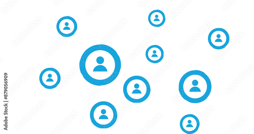 People community network concept template for business connection People community network concept template for business connection