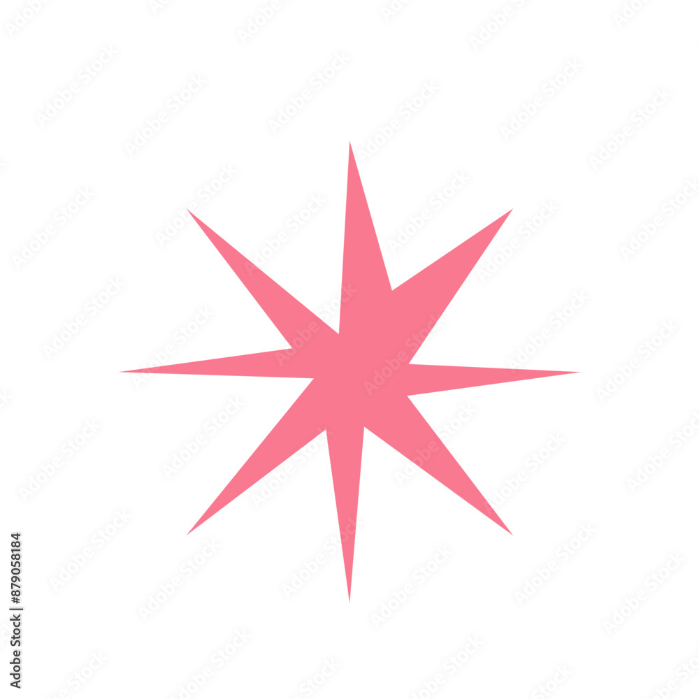 Pink Starburst Element