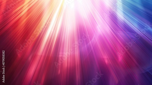 Abstract background with colorful light rays and shadow effects