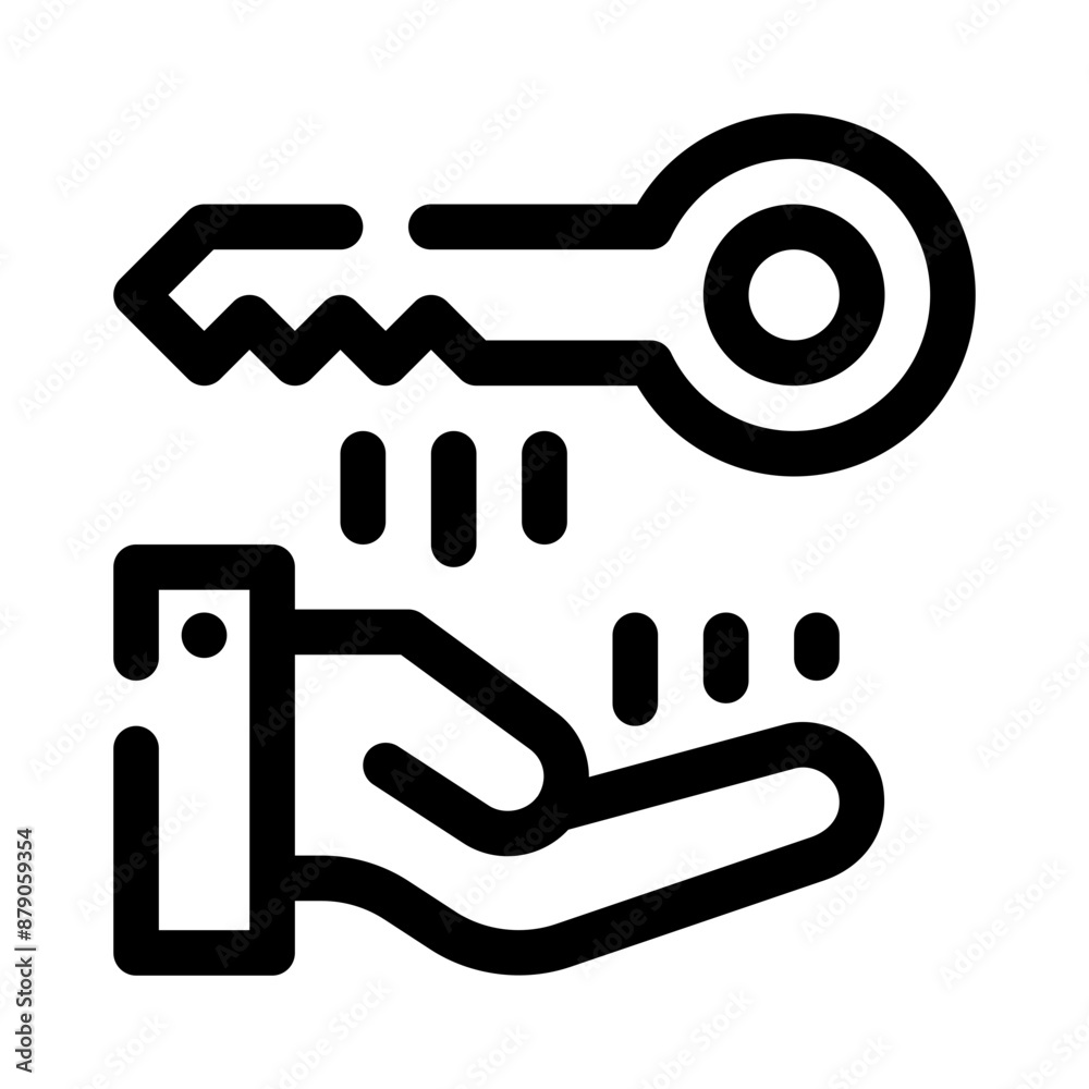 key line icon key line icon