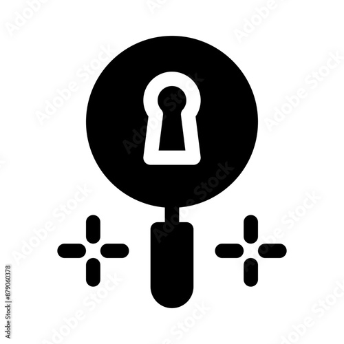 keyhole glyph icon