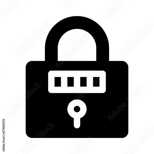 lock glyph icon